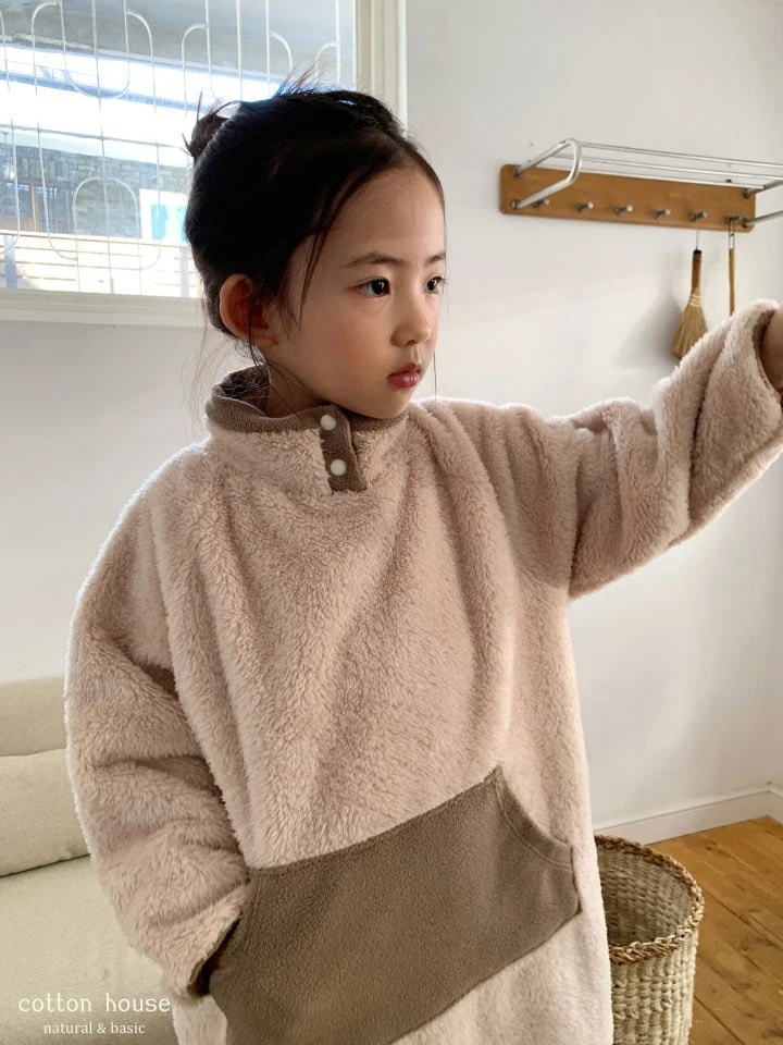 Cotton House - Korean Children Fashion - #fashionkids - Boa Fleece One-piece - 9