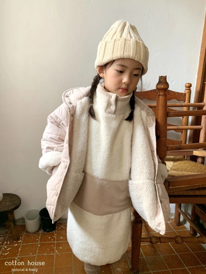 Cotton House - Korean Children Fashion - #kidsshorts - Boa Fleece One-piece - 10