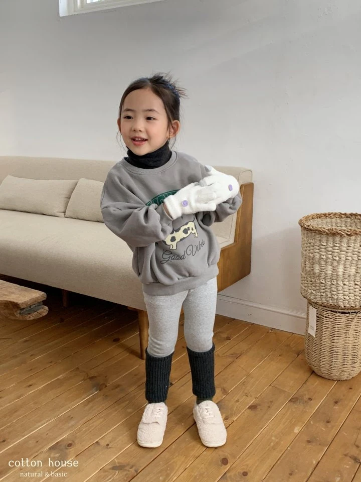 Cotton House - Korean Children Fashion - #kidsstore - Coloration Fleece Leggings - 7