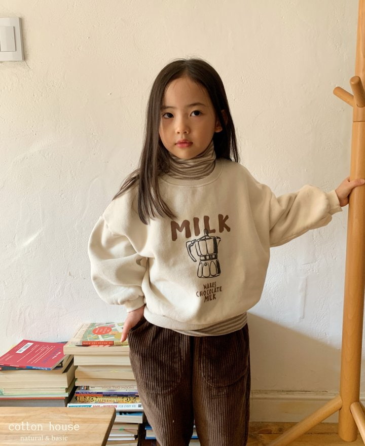 Cotton House - Korean Children Fashion - #kidsstore - Milk Sweatshirt - 6