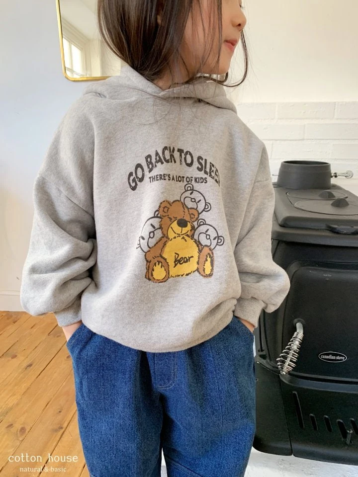 Cotton House - Korean Children Fashion - #kidsstore - Bear Hood Sweatshirt