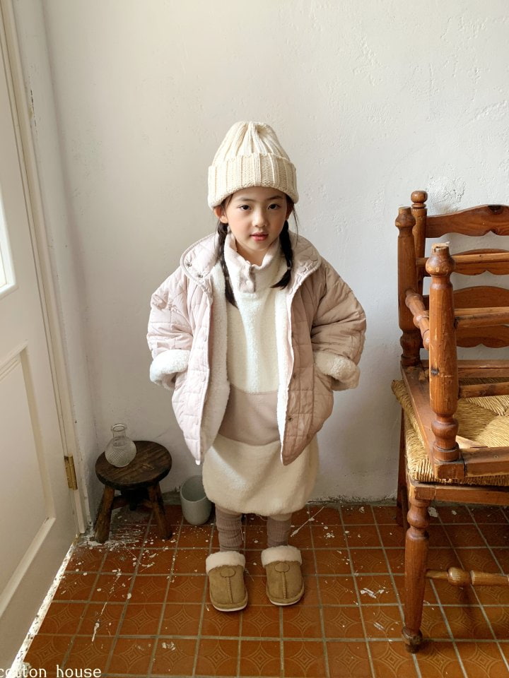 Cotton House - Korean Children Fashion - #kidzfashiontrend - Boa Fleece One-piece - 12