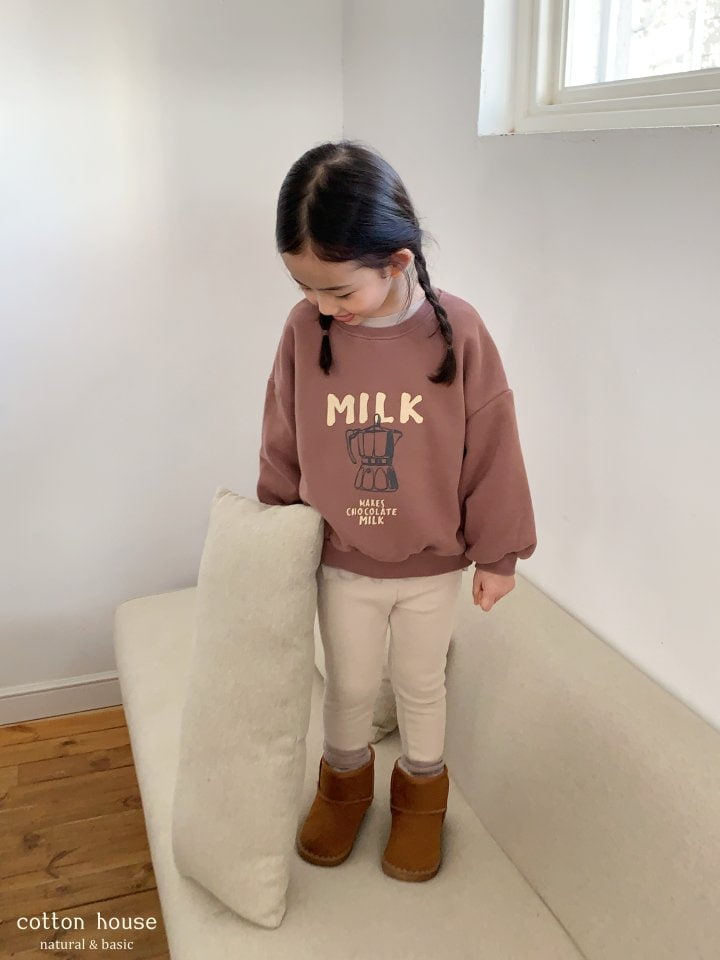 Cotton House - Korean Children Fashion - #minifashionista - Ribbed Fleece Leggings - 3