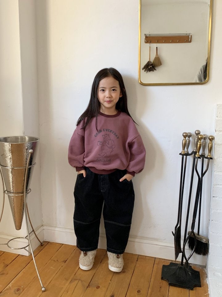 Cotton House - Korean Children Fashion - #minifashionista - Kush Fleece Denim Pants - 7