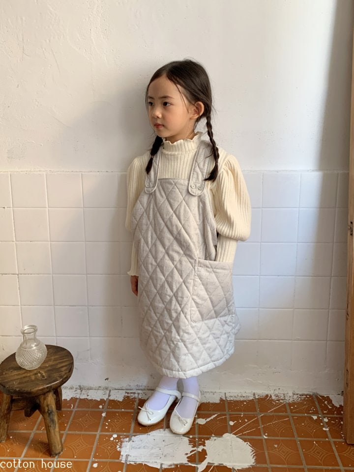 Cotton House - Korean Children Fashion - #prettylittlegirls - Ribbed Puff Tee - 6