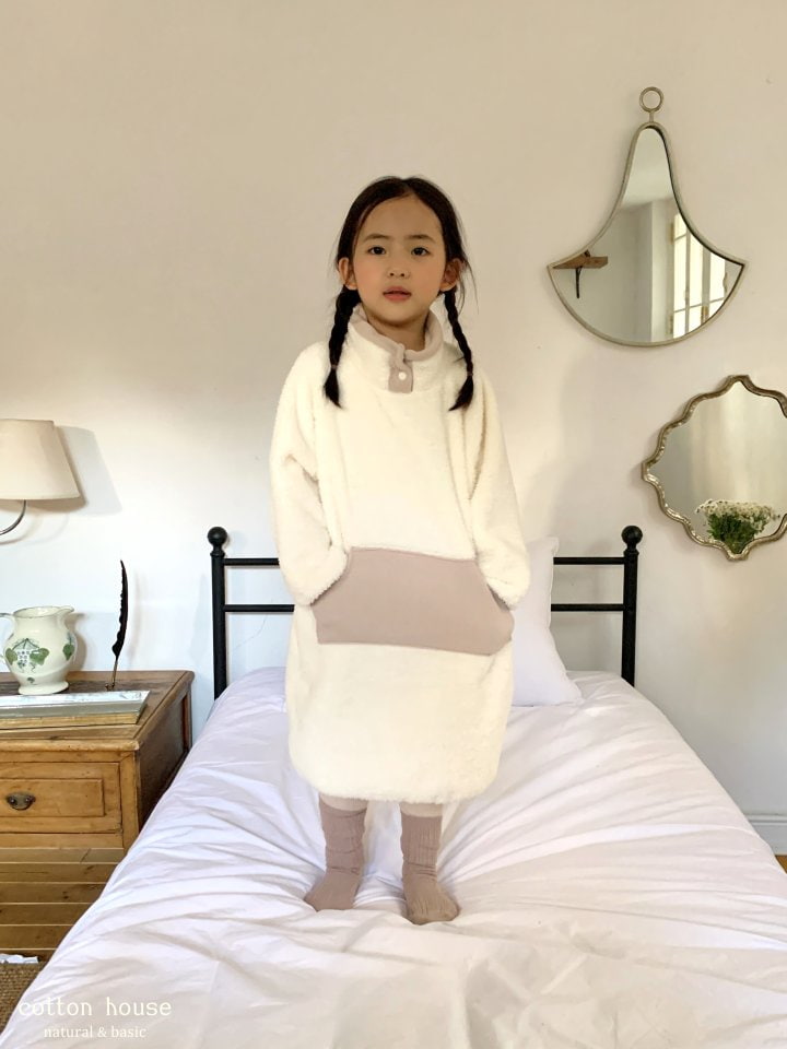 Cotton House - Korean Children Fashion - #toddlerclothing - Boa Fleece One-piece - 3