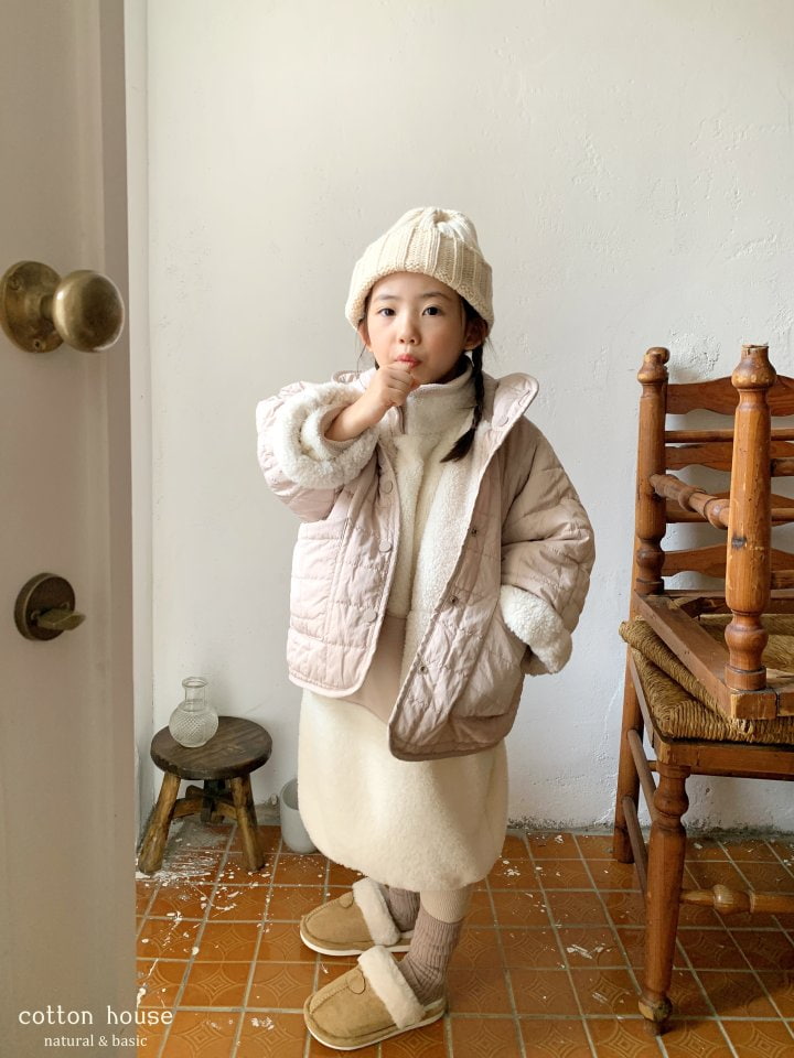 Cotton House - Korean Children Fashion - #toddlerclothing - Reversible Square Padded Jacket - 8