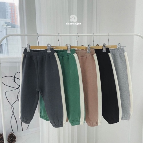 Dae Sung Sa - Korean Children Fashion - #Kfashion4kids - Fleece Line Jogger Pants