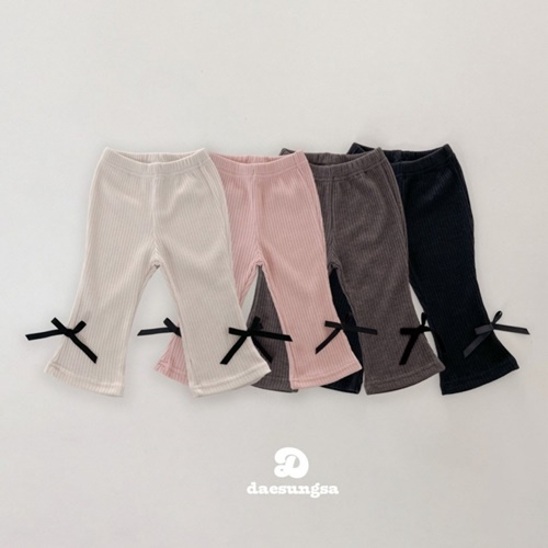 Dae Sung Sa - Korean Children Fashion - #fashionkids - Ribbon Wave Bootscut Pants