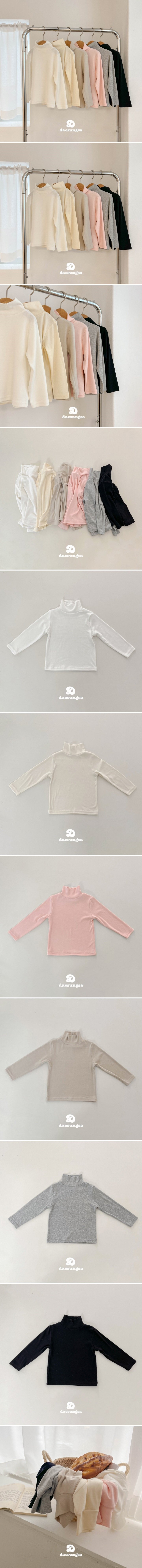 Dae Sung Sa - Korean Children Fashion - #fashionkids - Reeds Single Turtleneck Tee - 2