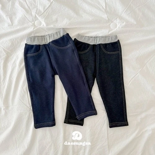 Dae Sung Sa - Korean Children Fashion - #kidsshorts - Fleece Denim Jeggings