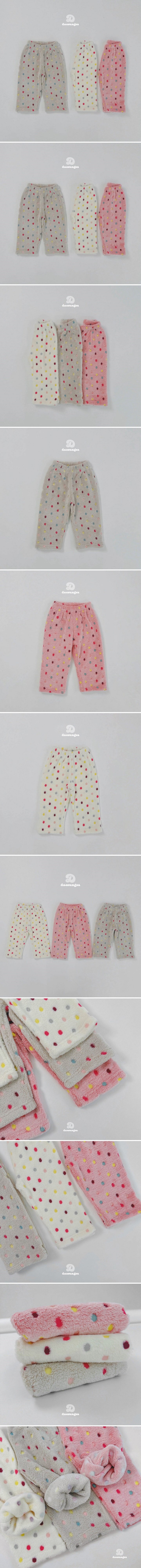 Dae Sung Sa - Korean Children Fashion - #prettylittlegirls - Dot Fleece Sleeping Pants - 2