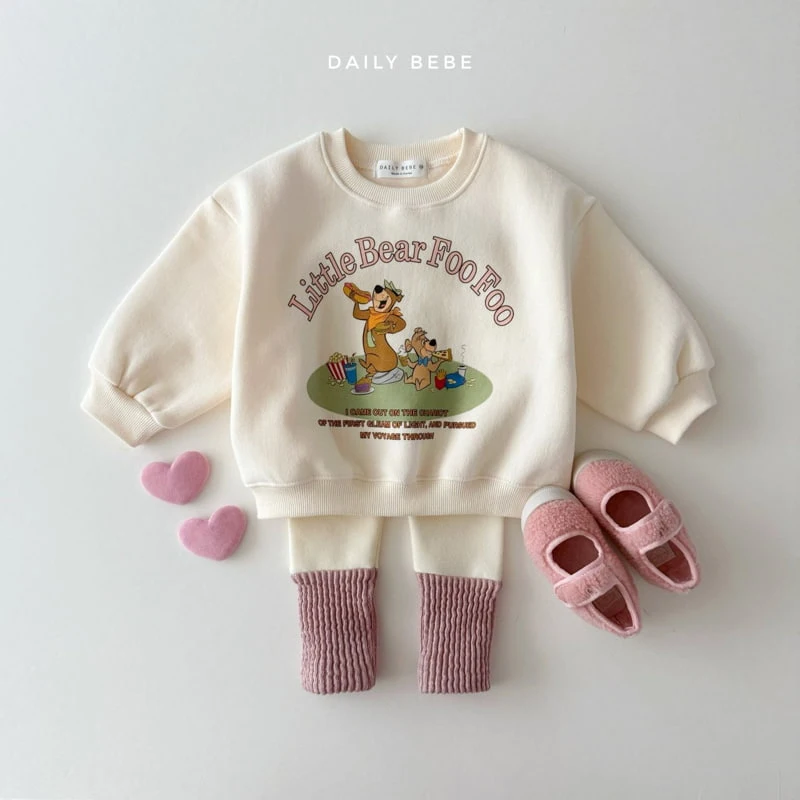 Daily Bebe - Korean Children Fashion - #Kfashion4kids - Little Bear Sweatshirts - 7