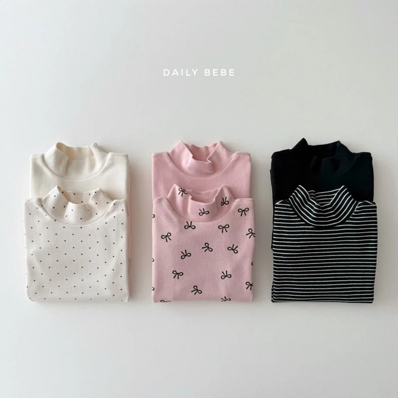 Daily Bebe - Korean Children Fashion - #Kfashion4kids - Mockneck Tee Set