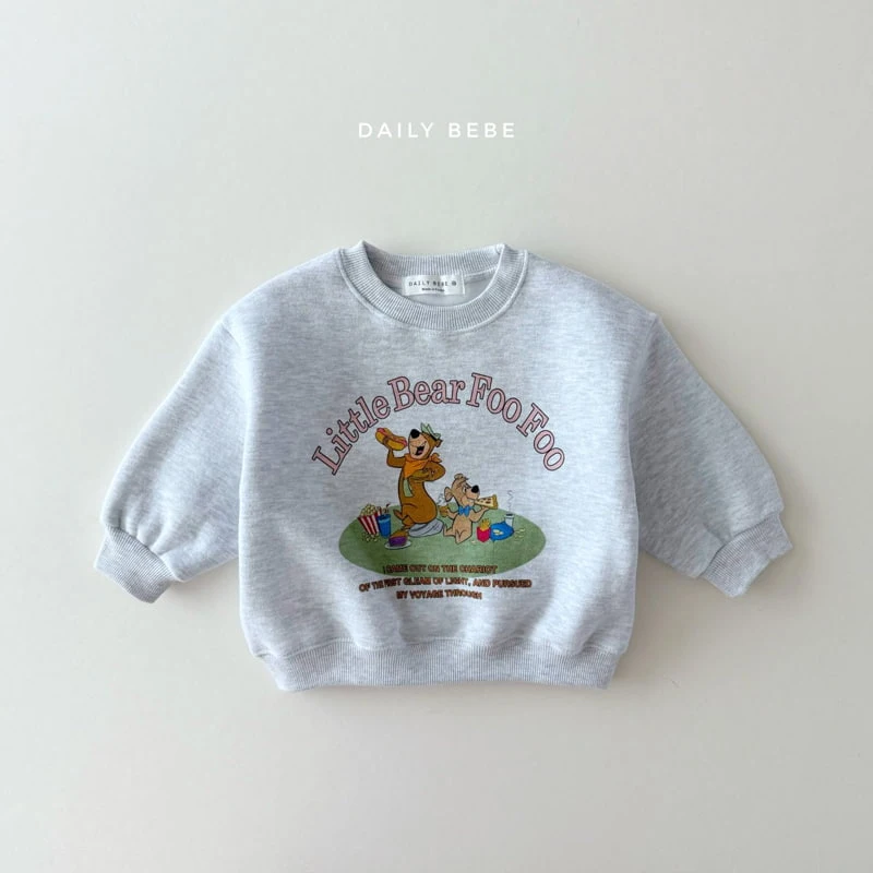 Daily Bebe - Korean Children Fashion - #childofig - Little Bear Sweatshirts - 12