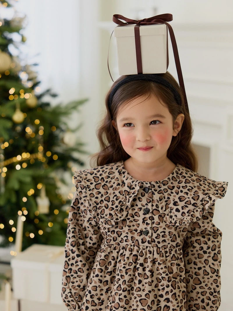 Daily Bebe - Korean Children Fashion - #childofig - Leopard Quilted One-piece - 6