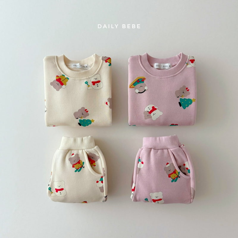 Daily Bebe - Korean Children Fashion - #childofig - Snow Play Top Bottom Set