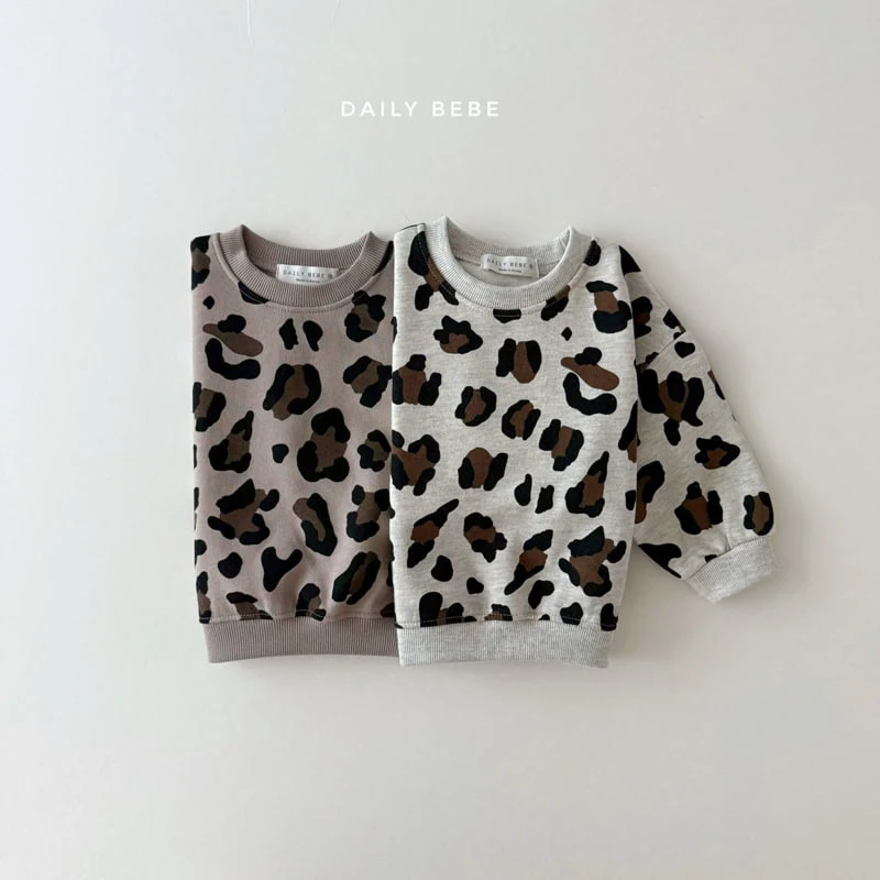 Daily Bebe - Korean Children Fashion - #childrensboutique - Leopard Sweatshirt