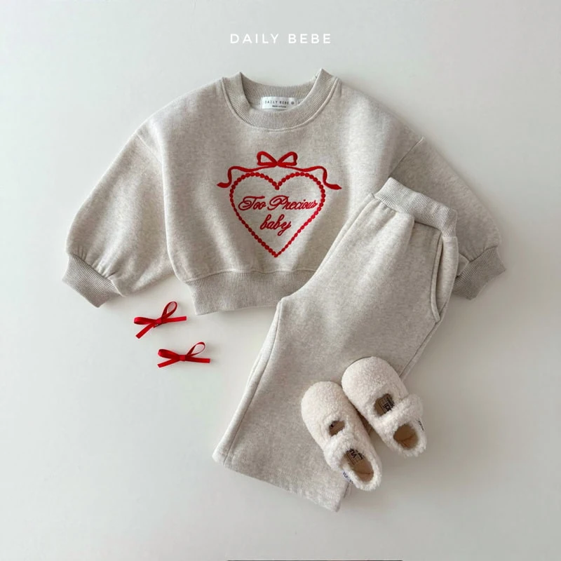 Daily Bebe - Korean Children Fashion - #childofig - Heart Wide Set - 4