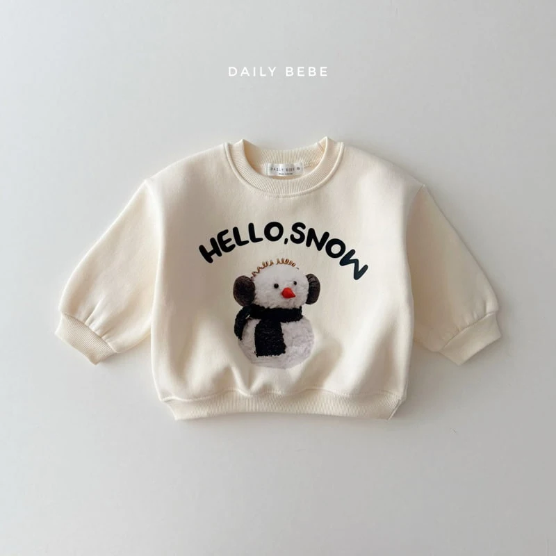 Daily Bebe - Korean Children Fashion - #childofig - Snow Sweatshirts - 4