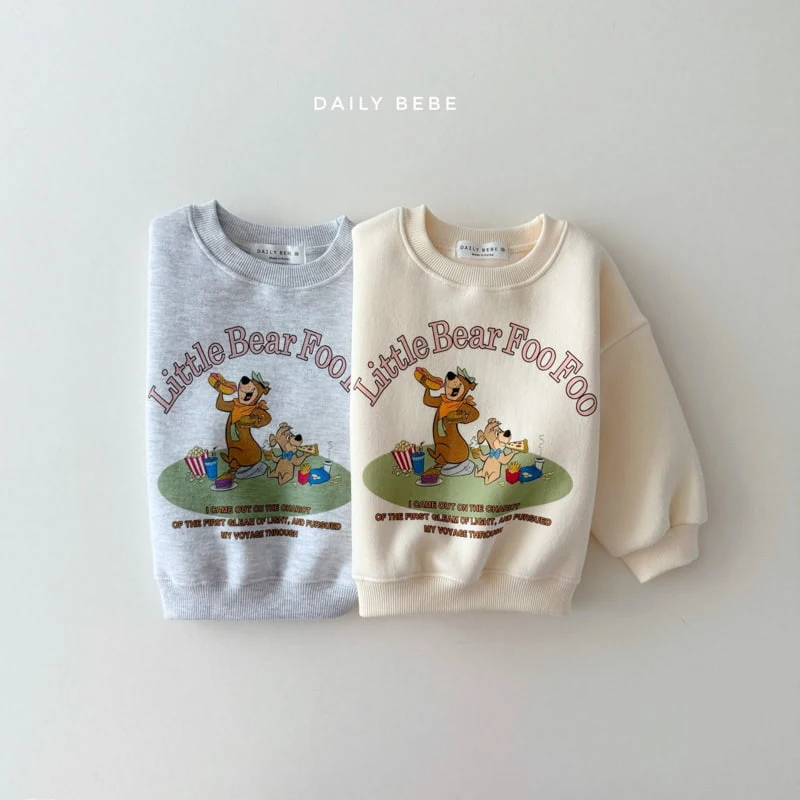 Daily Bebe - Korean Children Fashion - #designkidswear - Little Bear Sweatshirts