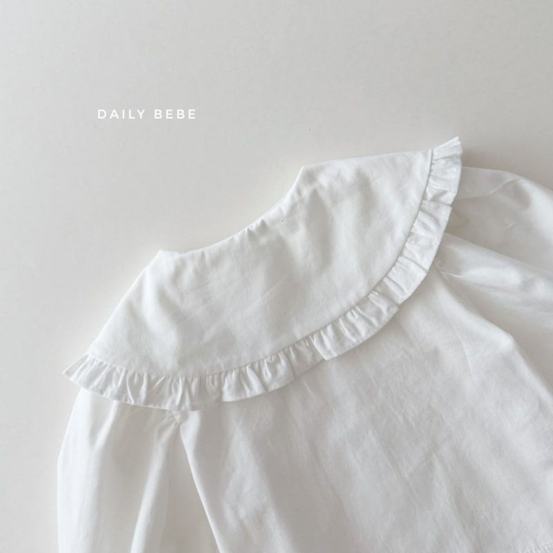 Daily Bebe - Korean Children Fashion - #designkidswear - Embroidered Collar Blouse - 5