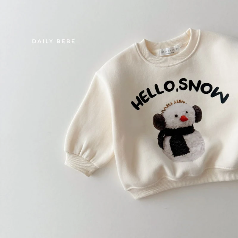 Daily Bebe - Korean Children Fashion - #designkidswear - Snow Sweatshirts - 5