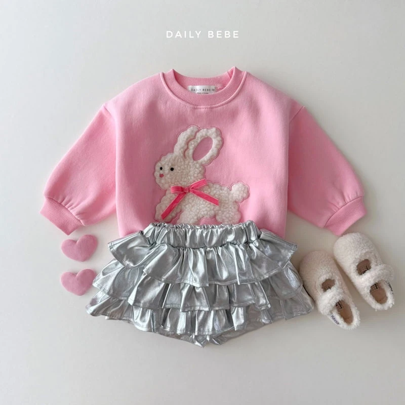 Daily Bebe - Korean Children Fashion - #discoveringself - Fleece Ribbon Sweatshirts - 9