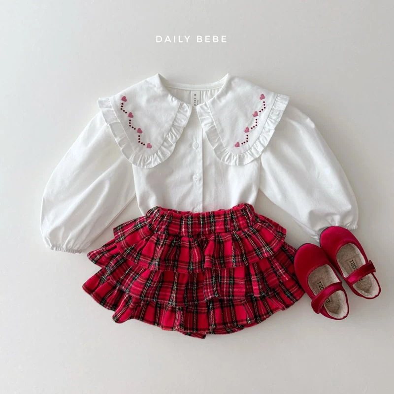 Daily Bebe - Korean Children Fashion - #discoveringself - Embroidered Collar Blouse - 6