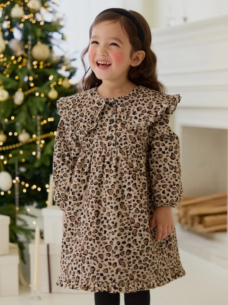 Daily Bebe - Korean Children Fashion - #discoveringself - Leopard Quilted One-piece - 9