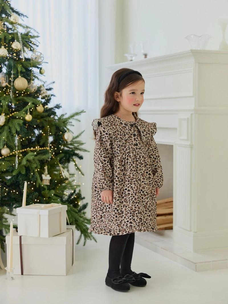 Daily Bebe - Korean Children Fashion - #fashionkids - Leopard Quilted One-piece - 10