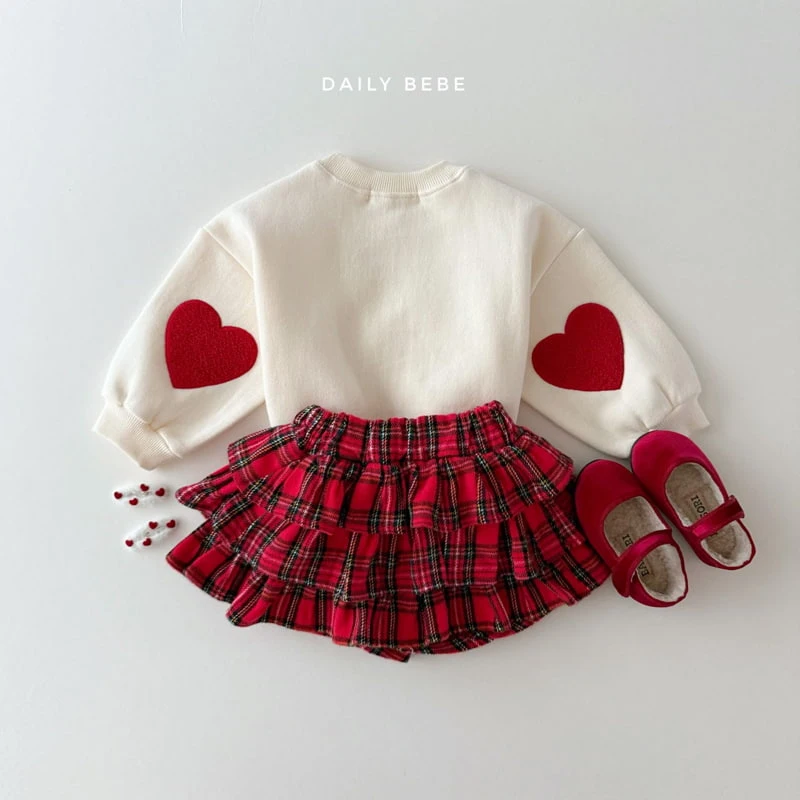 Daily Bebe - Korean Children Fashion - #fashionkids - Heart Bookle Sweatshirts - 8