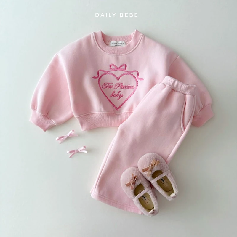 Daily Bebe - Korean Children Fashion - #fashionkids - Heart Wide Set - 7