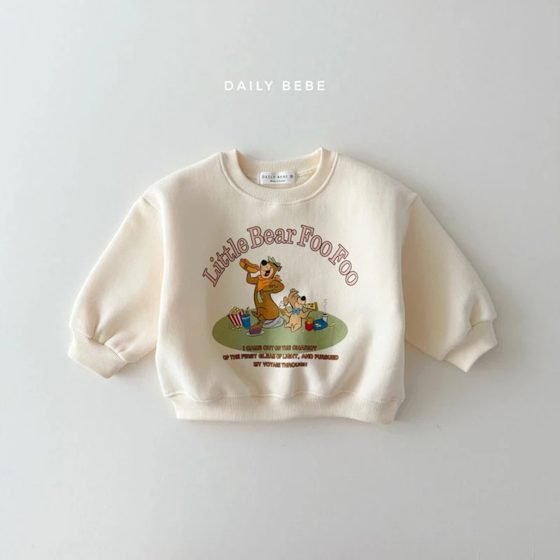 Daily Bebe - Korean Children Fashion - #fashionkids - Little Bear Sweatshirts - 4