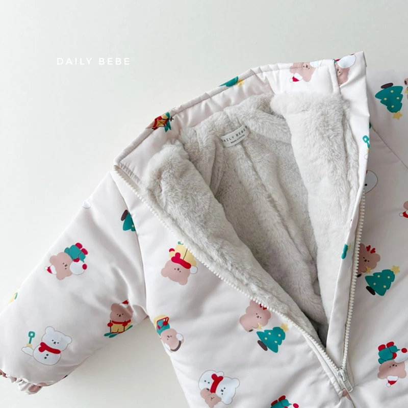 Daily Bebe - Korean Children Fashion - #kidsshorts - Snow Play Suit - 5