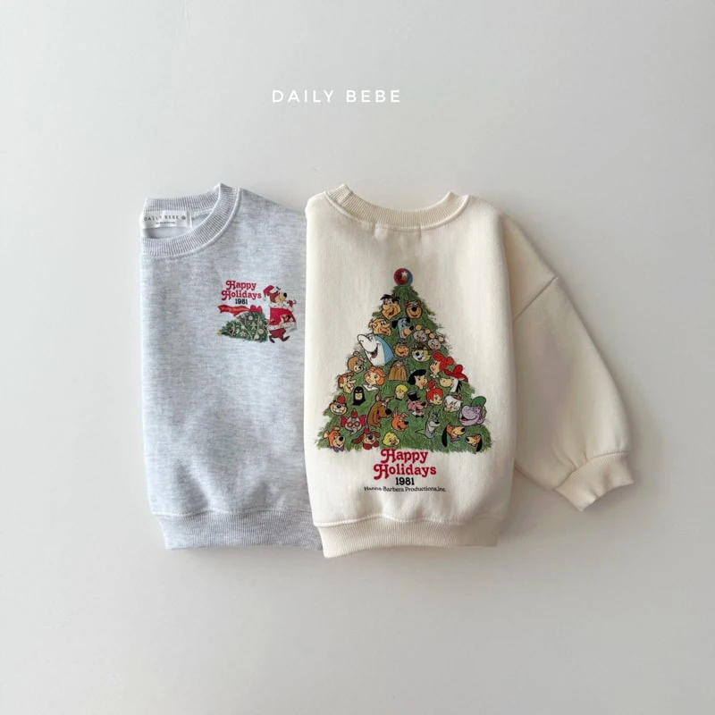 Daily Bebe - Korean Children Fashion - #kidsshorts - Tree Sweatshirts