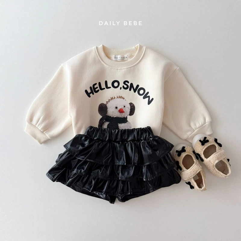 Daily Bebe - Korean Children Fashion - #kidsshorts - Snow Sweatshirts - 8