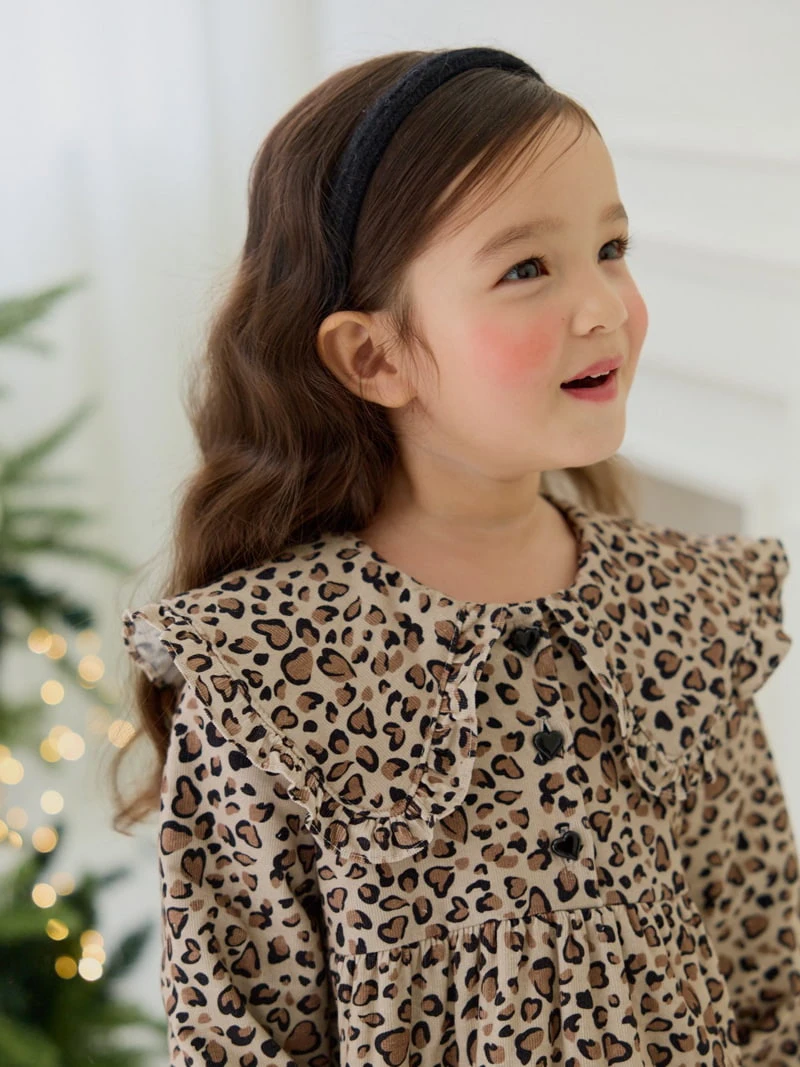 Daily Bebe - Korean Children Fashion - #kidsstore - Leopard Quilted One-piece - 12