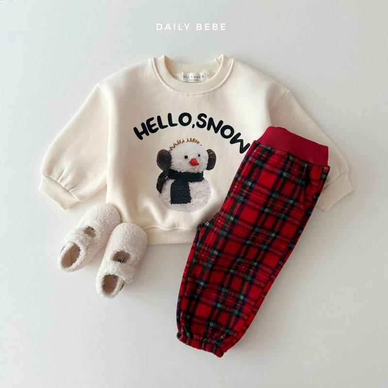 Daily Bebe - Korean Children Fashion - #kidsstore - Snow Sweatshirts - 9