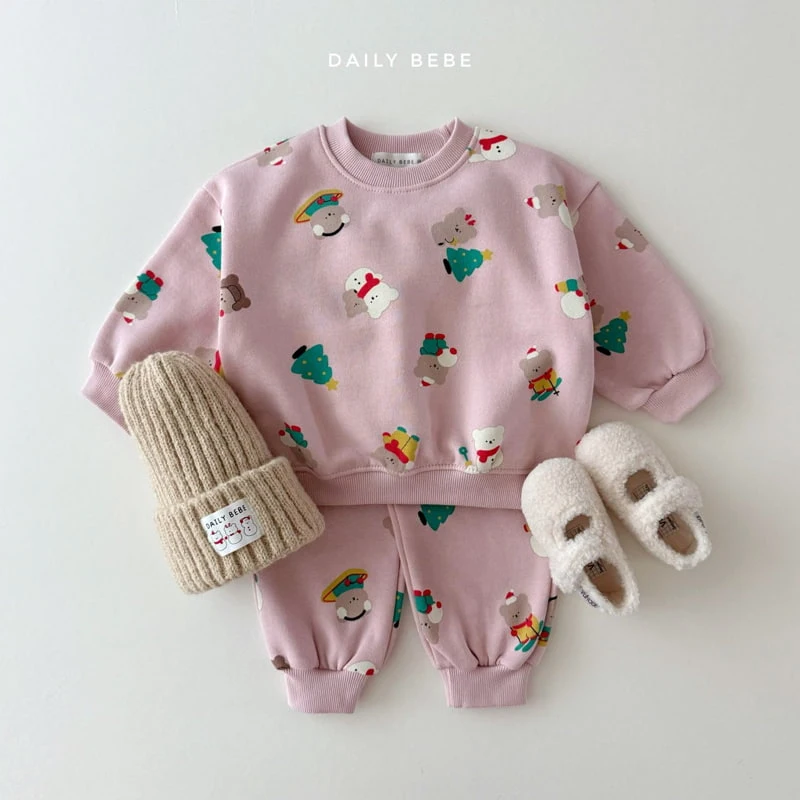 Daily Bebe - Korean Children Fashion - #kidsstore - Snow Play Top Bottom Set - 7