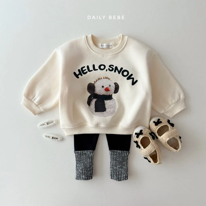 Daily Bebe - Korean Children Fashion - #kidzfashiontrend - Snow Sweatshirts - 10