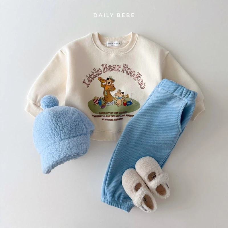 Daily Bebe - Korean Children Fashion - #littlefashionista - Little Bear Sweatshirts - 8