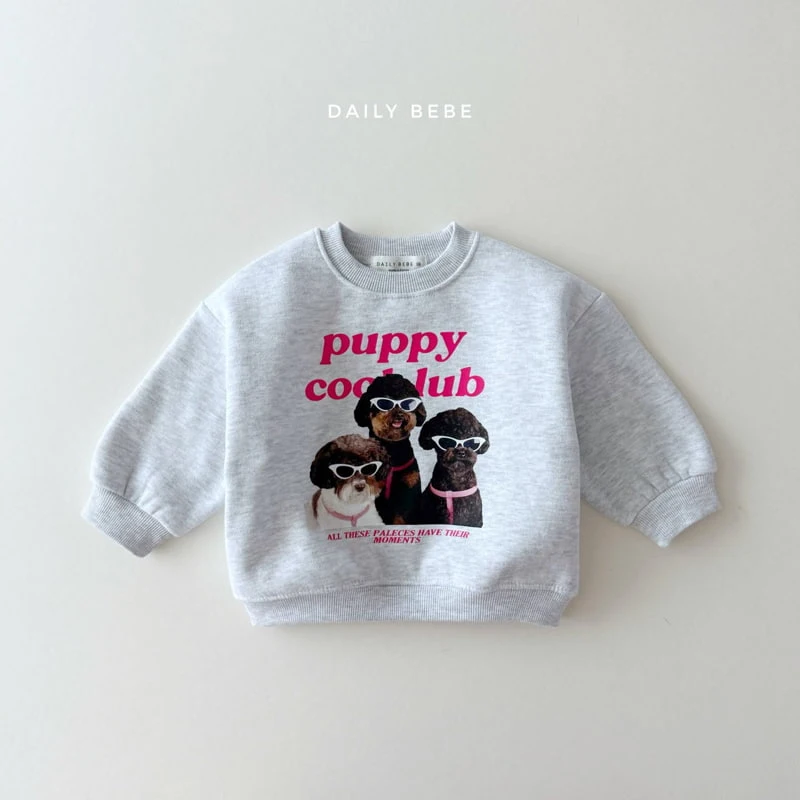 Daily Bebe - Korean Children Fashion - #littlefashionista - Three Puppy Sweatshirts - 10