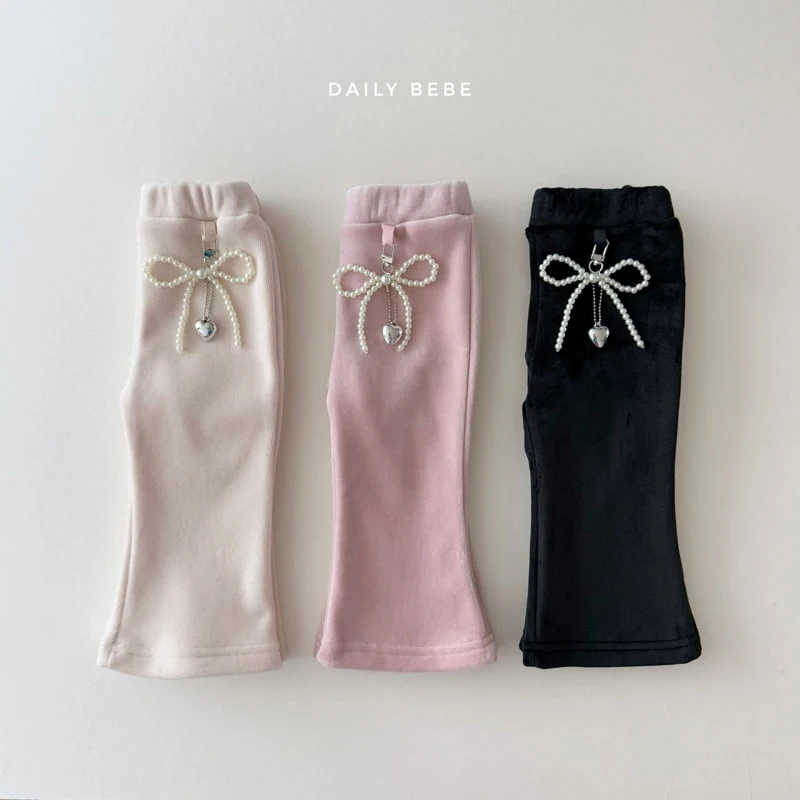 Daily Bebe - Korean Children Fashion - #littlefashionista - Keyring Bootcut Pants