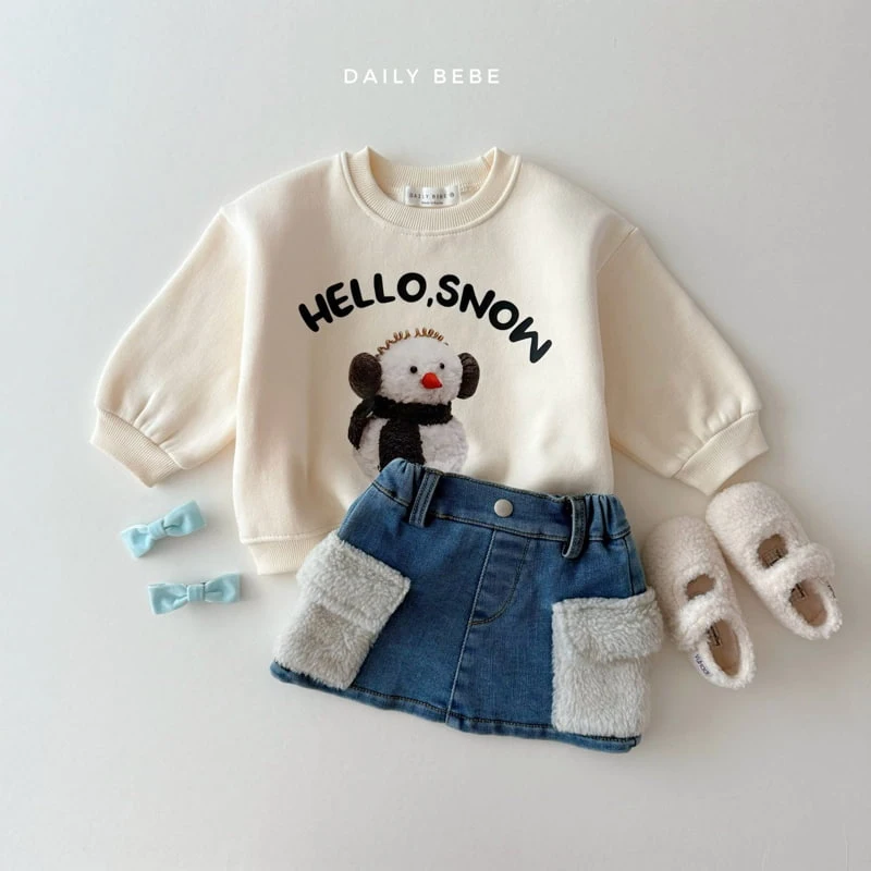 Daily Bebe - Korean Children Fashion - #littlefashionista - Snow Sweatshirts - 12