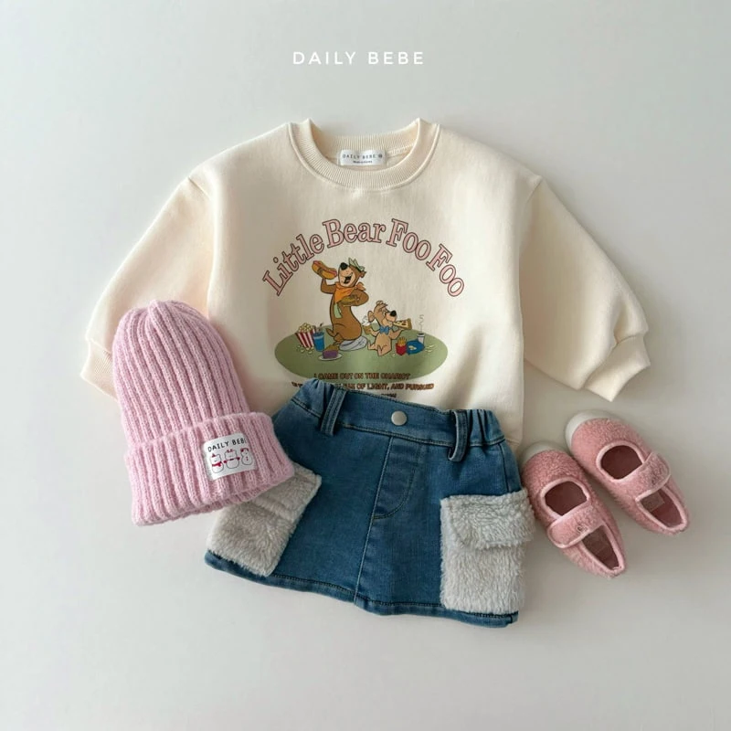 Daily Bebe - Korean Children Fashion - #minifashionista - Little Bear Sweatshirts - 10