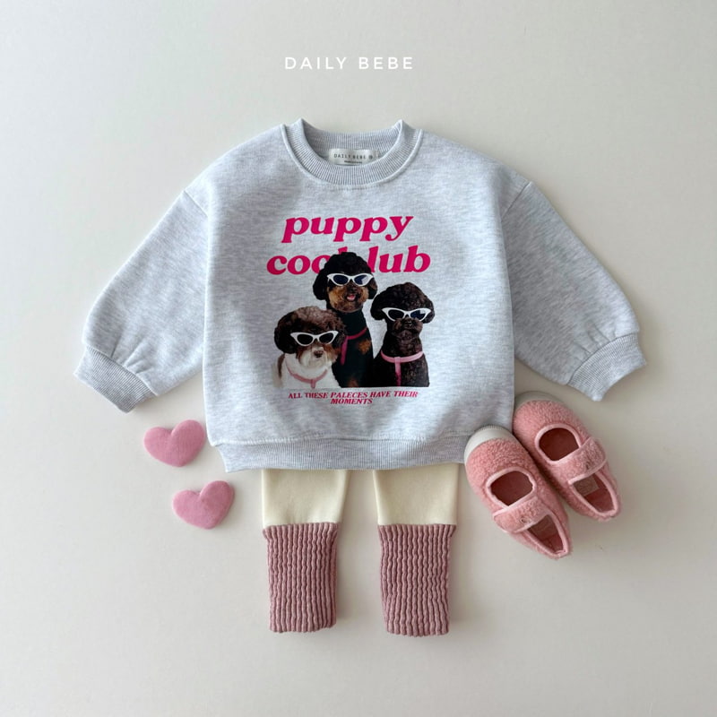 Daily Bebe - Korean Children Fashion - #minifashionista - Three Puppy Sweatshirts - 12