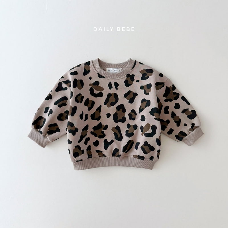 Daily Bebe - Korean Children Fashion - #minifashionista - Leopard Sweatshirt - 11