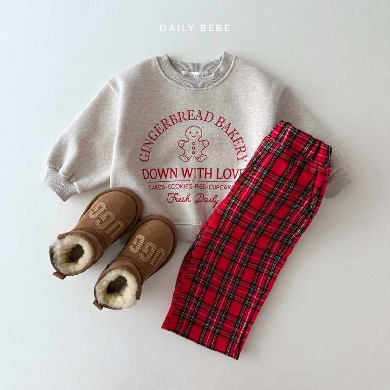 Daily Bebe - Korean Children Fashion - #minifashionista - Merry Check Pants - 8