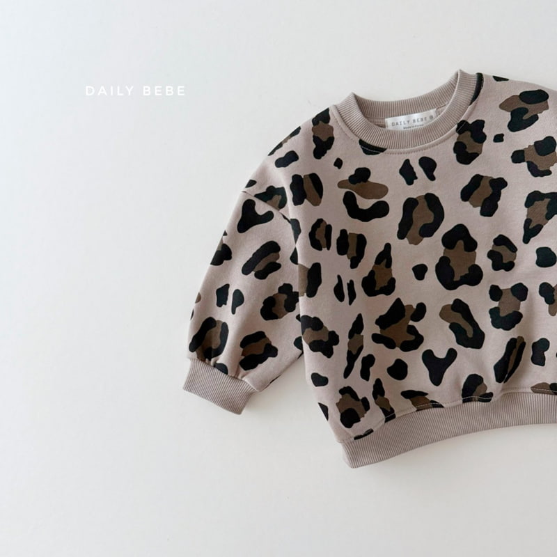 Daily Bebe - Korean Children Fashion - #prettylittlegirls - Leopard Sweatshirt - 12